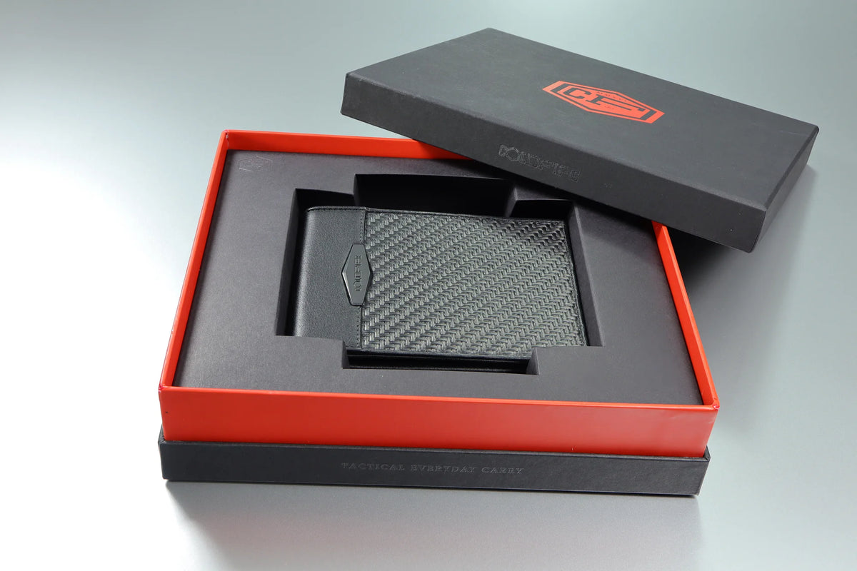 COLDFIRE wallet in presentation box